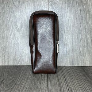 Brown Leather Case with Clasp Belt Clip